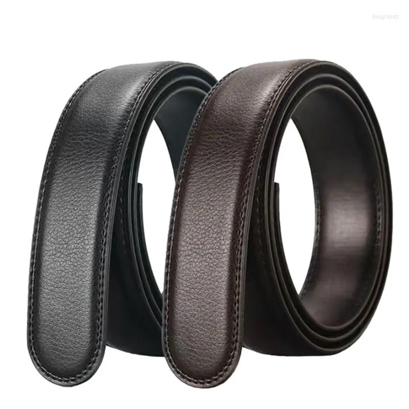 Ceintures sans boucle concepteur hommes corps 3.5 cm de large fibre ultra-légère haute qualité hommes automatique ceinture réparation accessoires 110-170 cm