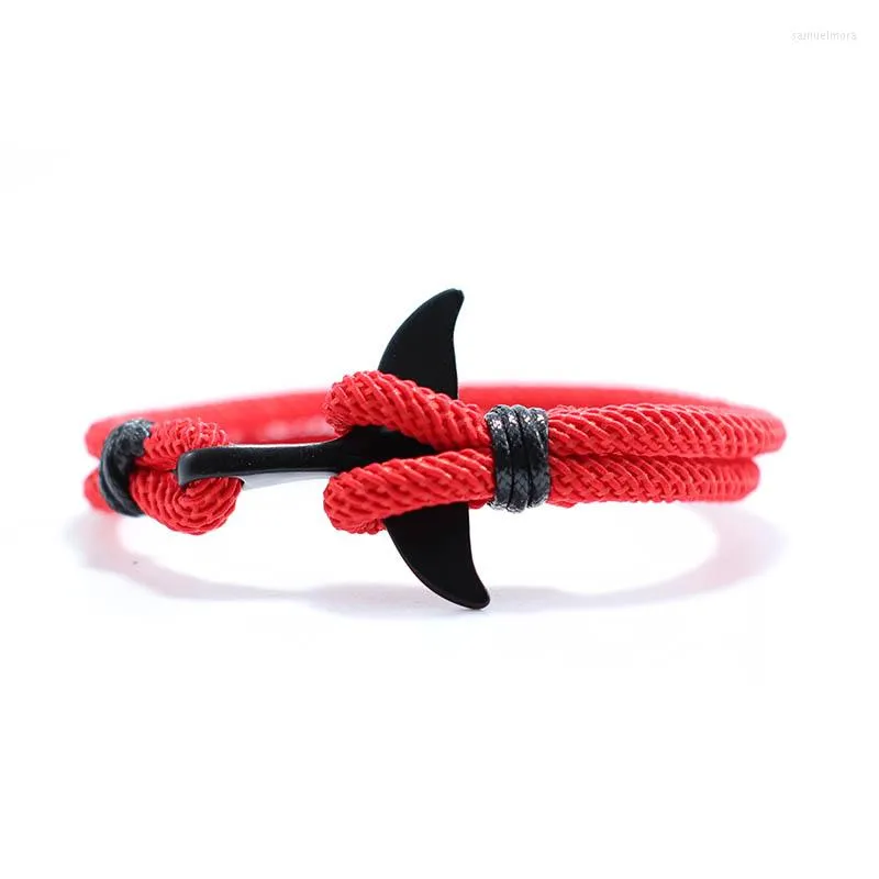 Bracelets de charme Moda Moda Pulige de peixe de peixe dupla camada de 4 mm Milão corda colorida banda escritada preto gancho simples jóias esportivas ao ar livre