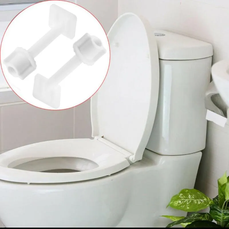 Tuvalet koltuk kapakları 1 set yedek plastik menteşe onarım cıvataları bağlantı vidaları pullama kapağı