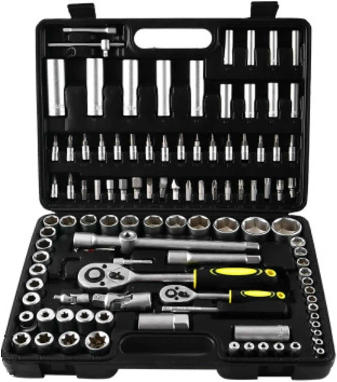 Automotive Repair Kits 2023 New Home Tool Kit Tool Sets 108 Piece Household Hardware Socket Ratchet Handle Auto Repair Tool Combination Package Wall Z0325