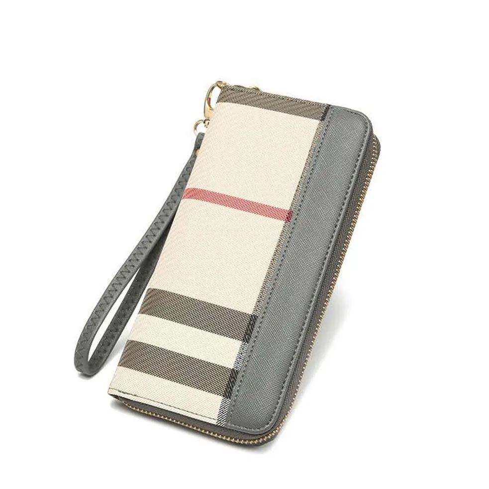 High quality zipper PVC women designer wallets lady long style fashion casual zero purses female phone clutchs no1341S