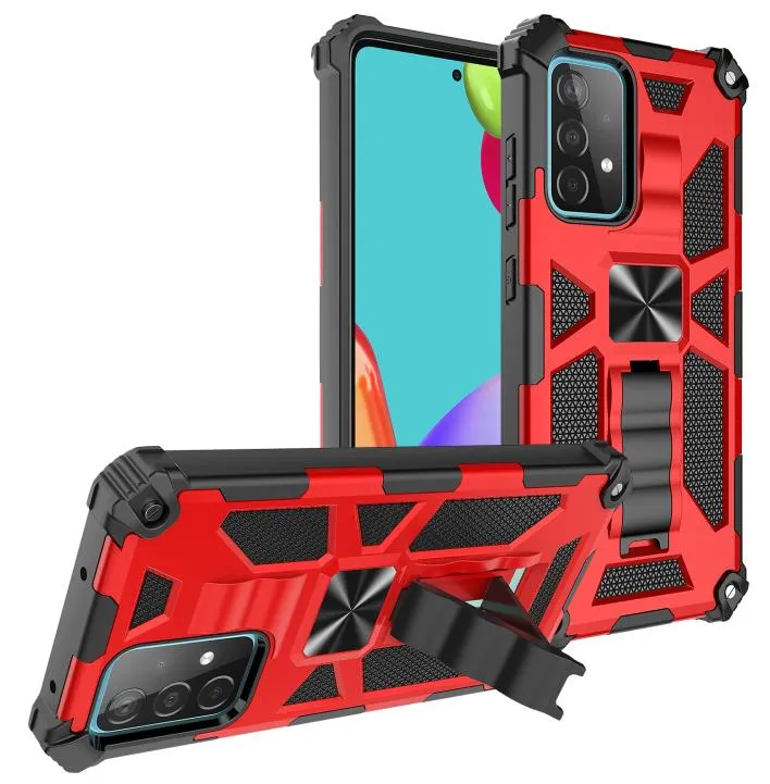 Phone Cases For Samsung A82 A32 A52 A72 A22 5G 4G A02 A12 A02S A03S M51 S21 FE Plus Ultra Magnetic Function Kickstand Hybrid Heavy3856946