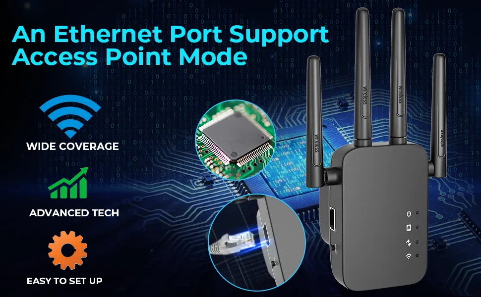 Wifi Extender Long Range Signal Booster For Home Coverage_voghion.com