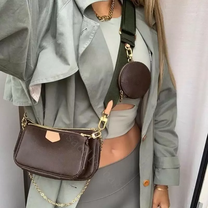 Bags Handbag Date code Women Purse clutch shoulder wallet Fashion messenger cross body 3pcs set Purse Crossbody bag