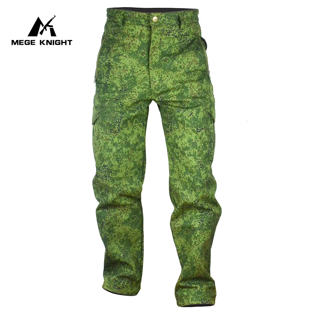 Pantalones para hombres Cargo táctico Camuflaje Militar Fleece Ejército Pantalones de combate Impermeable Trabajo Softshell Airsoft Coreano 230324