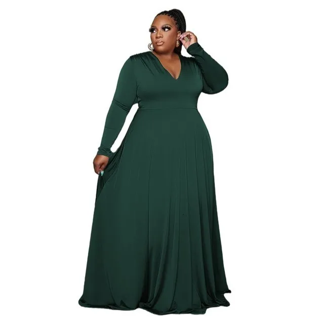 Plus Size Dresses 3XL 4XL 5XL Floor-Length V Neck Long Sleeve Polyester Women Evening Dress from Dhgate Plus size Dresses - price 63.27 Plus Size Dresses 3XL 4XL 5XL Floor-Length V Neck Long Sleeve Polyester Women Evening Dress from Dhgate Plus size Dresses - price 63.27