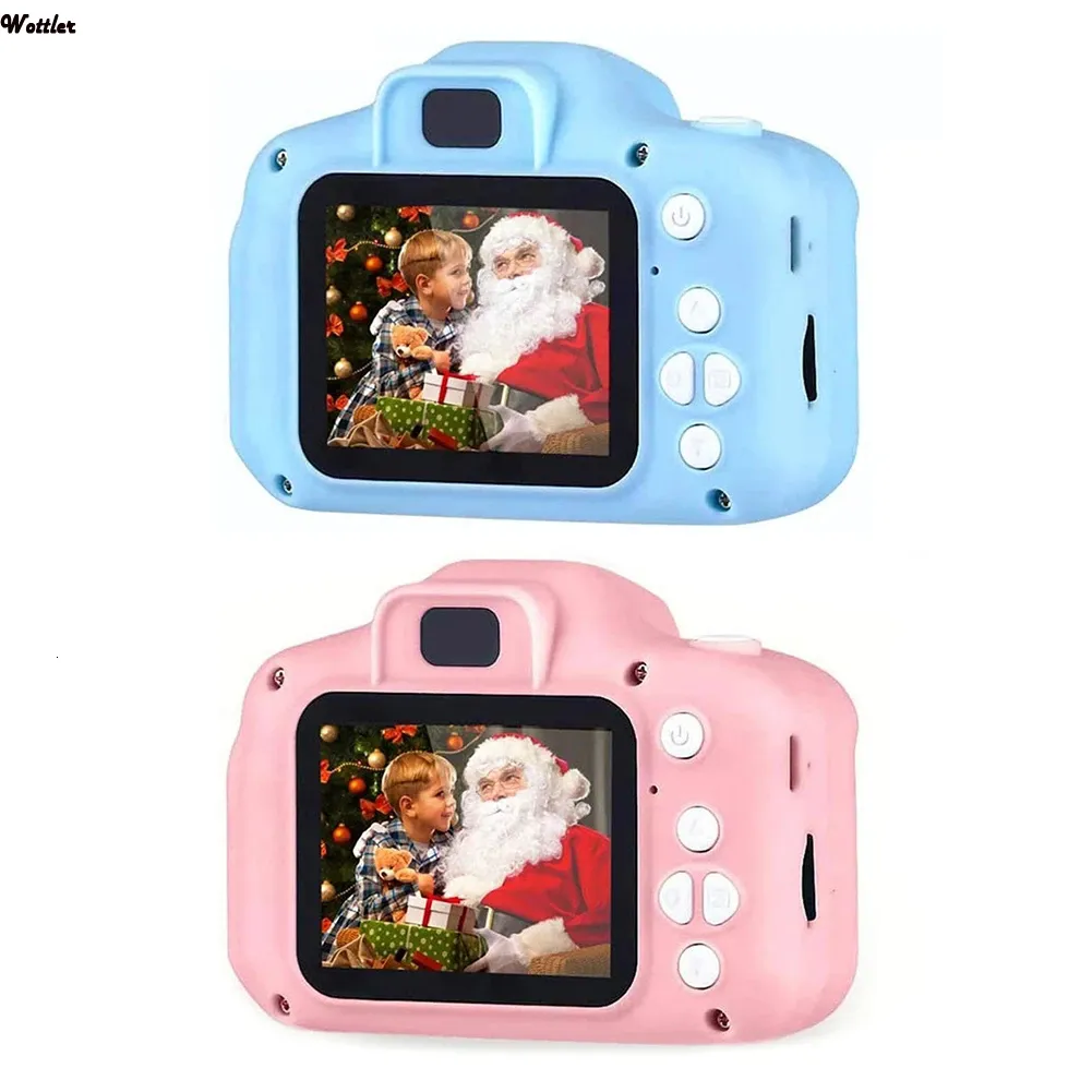 Zabawne kamery dla dzieci kamera edukacyjna zabawki do prezentu dla dzieci mini aparat cyfrowy 1080p Projekcja kamera wideo z 2 -calowym ekranem wyświetlającym 230325
