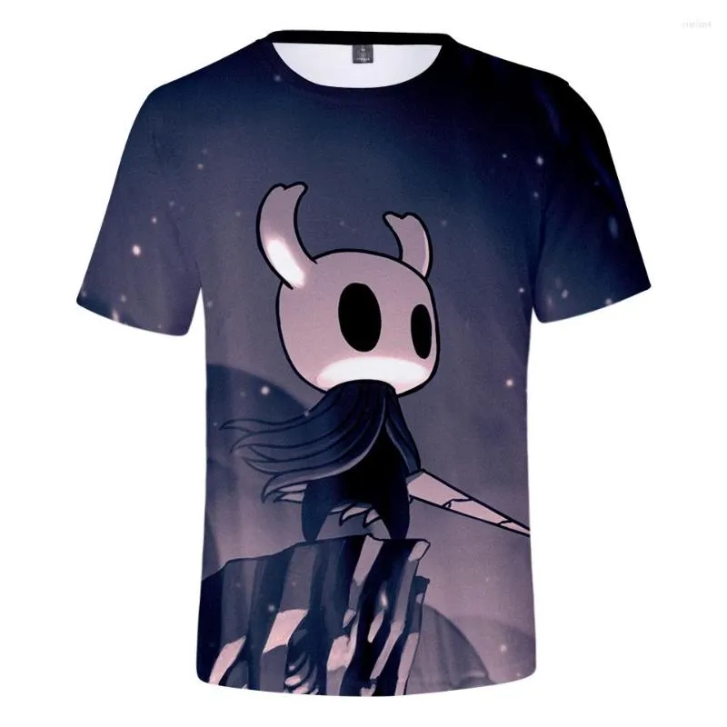 Camisetas masculinas 2023 Game Hollow Knight Cool Summer 3d T- Shirt in Kids Lovers Harajuku Fashion Print