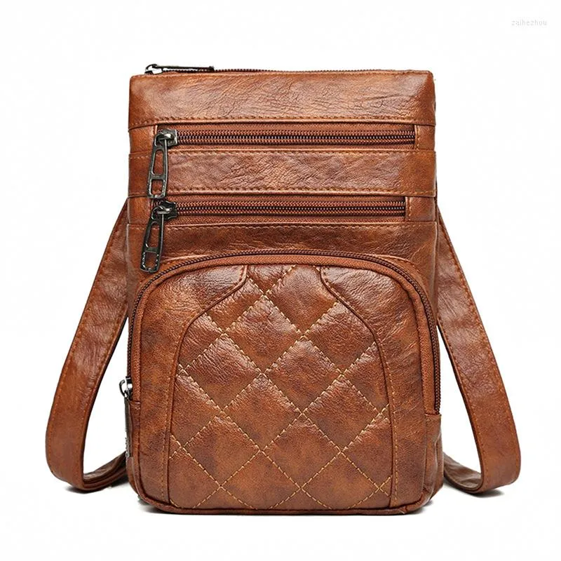 Torby wieczorowe damskie torby projektantka vintage crossbody telefon komórkowy na ramiona skóra komórkowa skóra dzienna letnia komunikator dla kobiet