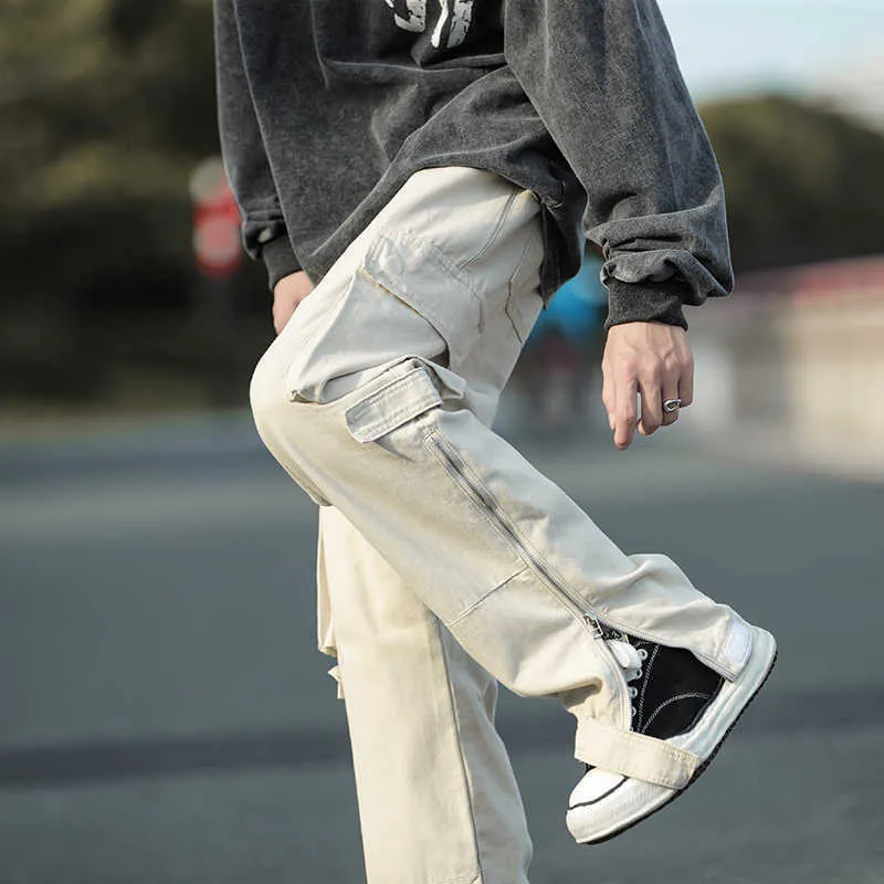 Japanese Fashion Baggy Cargo Pants For Men With Handsome Design