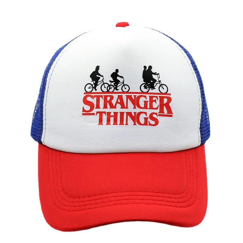 Strange Thing Trucker Cap, Designer-Buchstaben, bestickte Baseballmütze, modische Straßenkappe für Männer und Frauen
