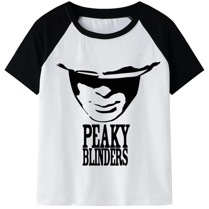 T-shirt da uomo Peaky Blinders Camicia stampata da uomo Kawaii Harajuku Streetwear Maglietta casual T-shirt grafica cartoon T-shirt unisex Hip Hop Tee M