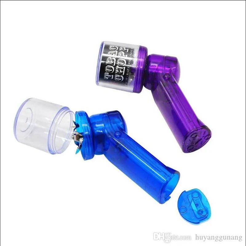 Smoking Pipes Smoke Mill Plastic Durable Convenient Electric Smoke Mill Various Colour Cutter