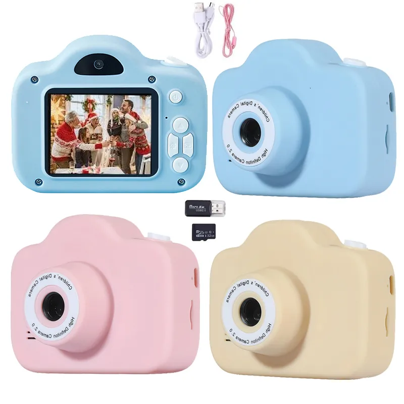 Speelgoedcamera's Dual Lens Kids Digital Camera 2 inch 1080p HD Video Touchscreen Mini Camera Pography Props Toys For Children Birthday Gifts 230325