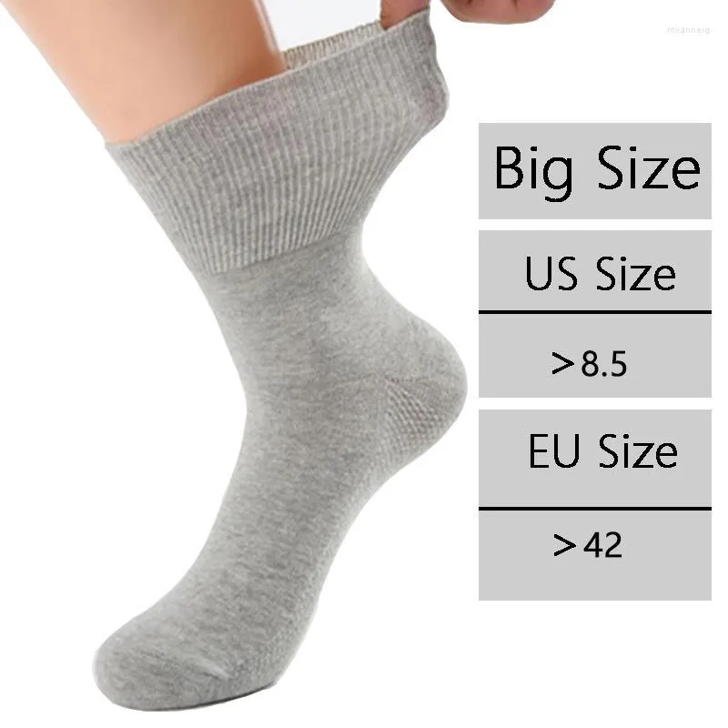 Men's Socks Men's Pairs/Lot Large Plus Big Size Diabetic Non-Binding Loose Top Cotton Sock Diabetes Patients Men And Women EU