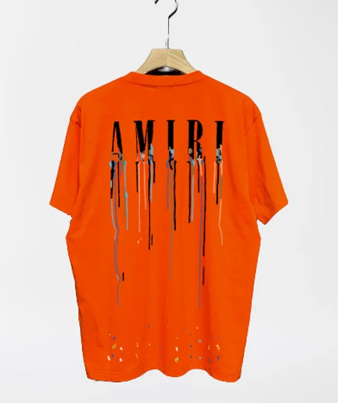 Streetwear Orange Shirt Outfit Mens Oversized Orange Graphic Tee