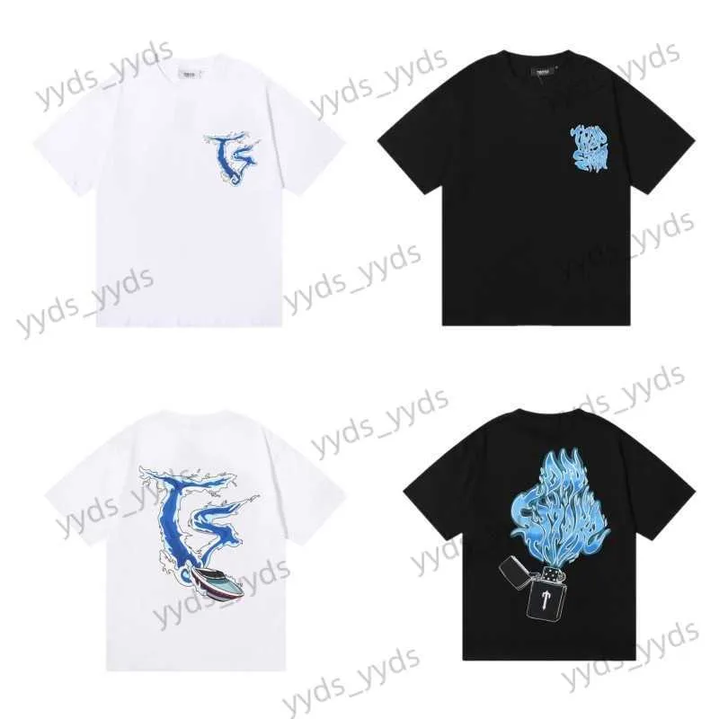 T230325men's T-shirts męskie koszulki Trapstar TEE Bawełny okrągły kołnierz Hip Hop Krótkie T-shirt Modna moda Men Casual Alphabet Print T-shirty Rozmiar S-XL