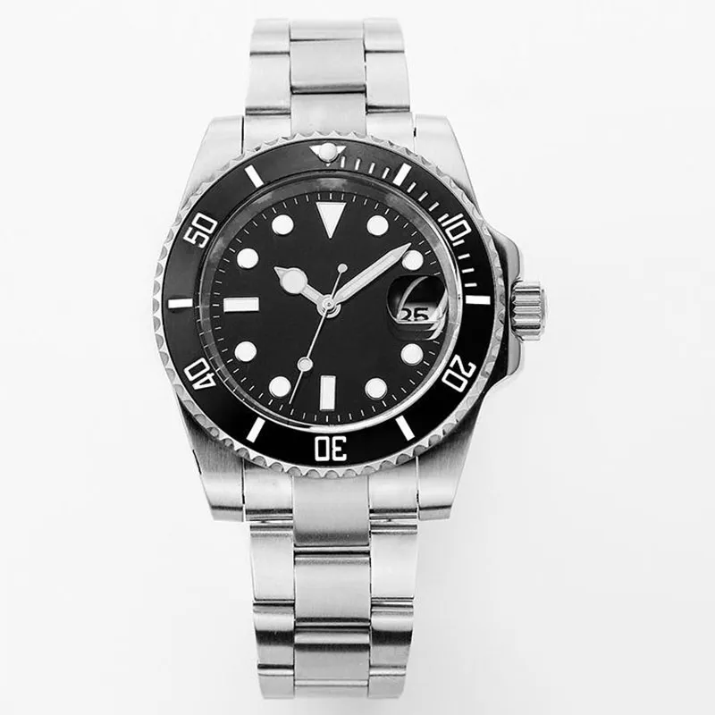 Batman Black Dive Root Beer Watch 2824 Swiss Mechanical Ceramic Luxury Watches Automatic 40mm rostfritt stål Glidande spänne Sapphire Luminous Montre de Luxe