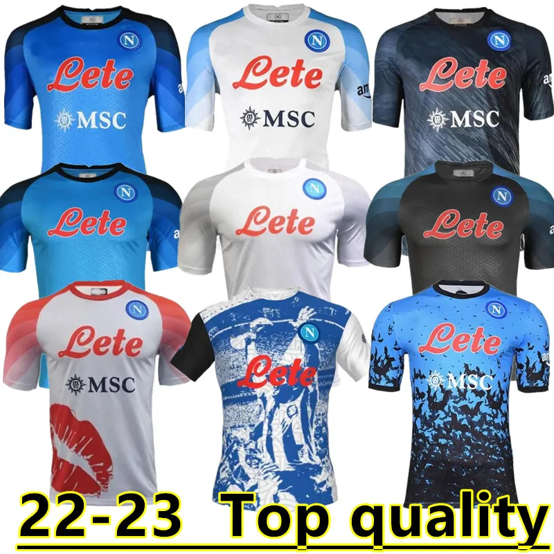 22 23 NAPOLI maillots de football KVARATSKHELIA Naples OSIMHEN Maradona maillot de football 2022 2023 ZIELINSKI maglia INSIGNE MERTENS uniforme kit enfants LOZANO SSC Halloween 6