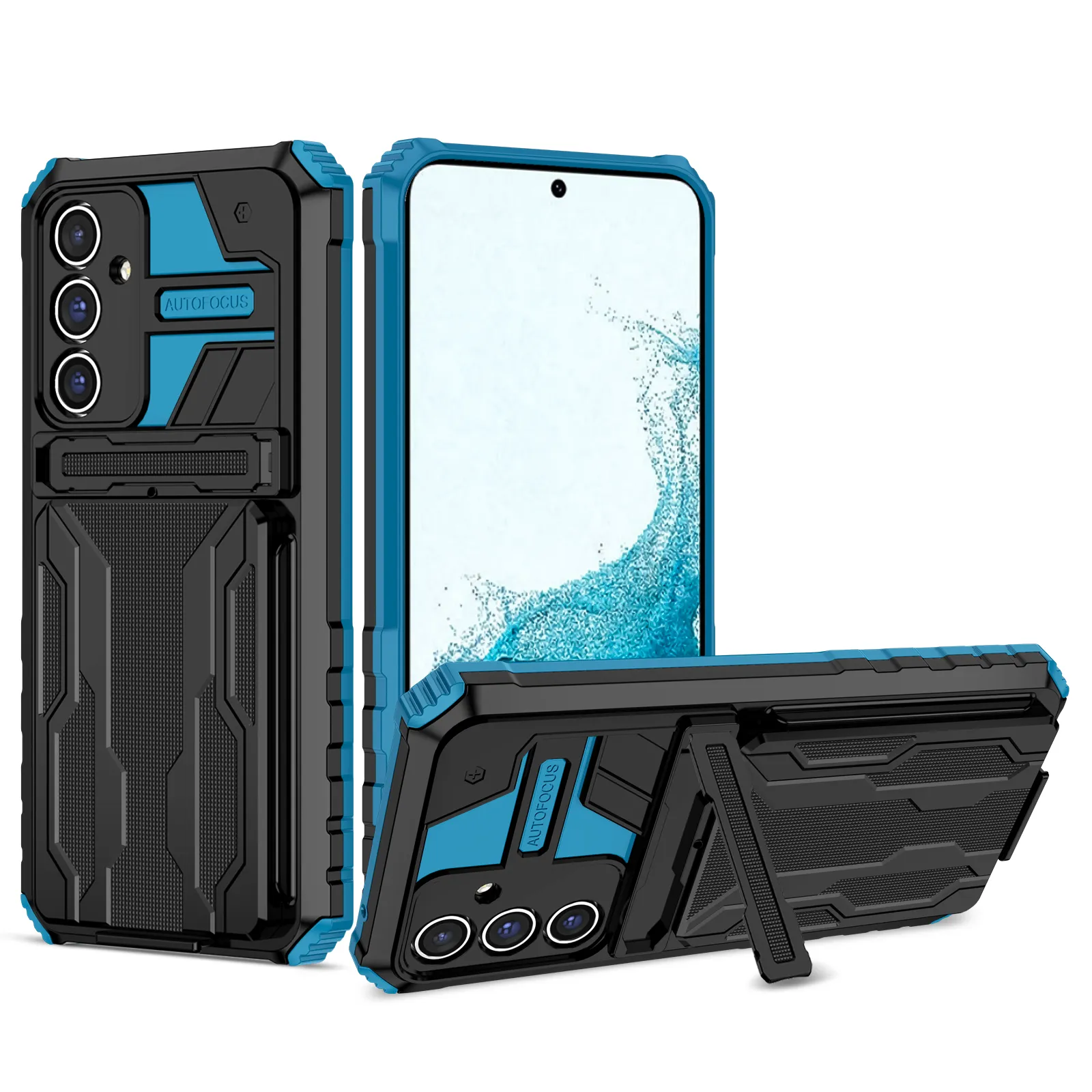 Heavy Duty Shockproof Protective Cases Cover Rubber Armor Bumper Dropproof Protection Wallet Case Card Holder Fit Samsung Galaxy A14 5G A54 A34 A04 Phone Cases