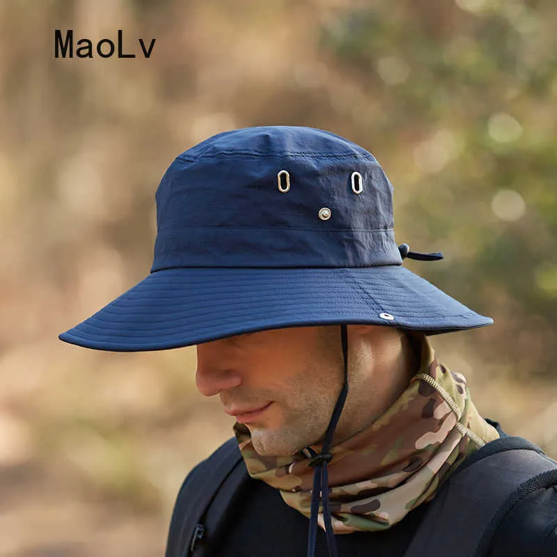 Breathable UV Anti Sun Hat For Men Wide Brim Maxhosa Bucket Hat
