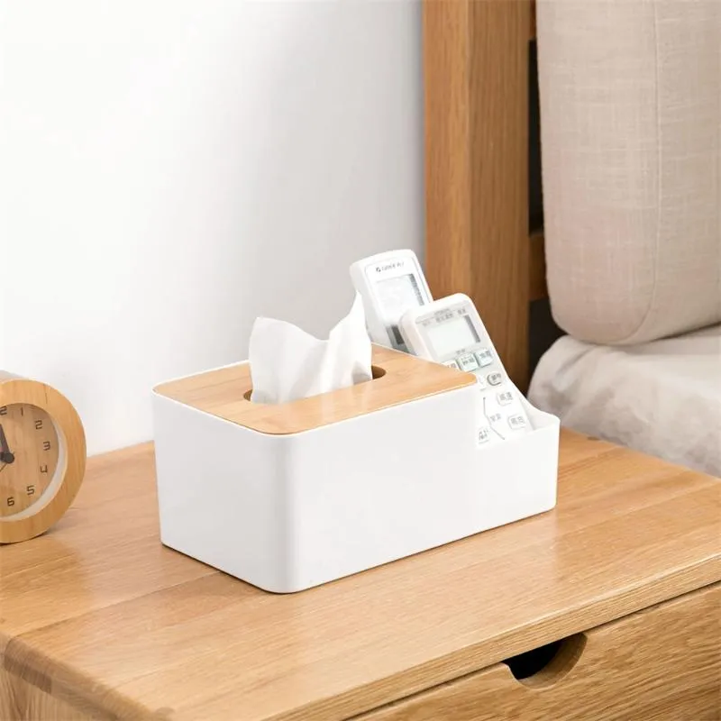 Tissue Boxes & Napkins Wooden Napkin Box Toilet Paper Holder Chic Car Home Accessories Table Case Sundries Organizer Phone