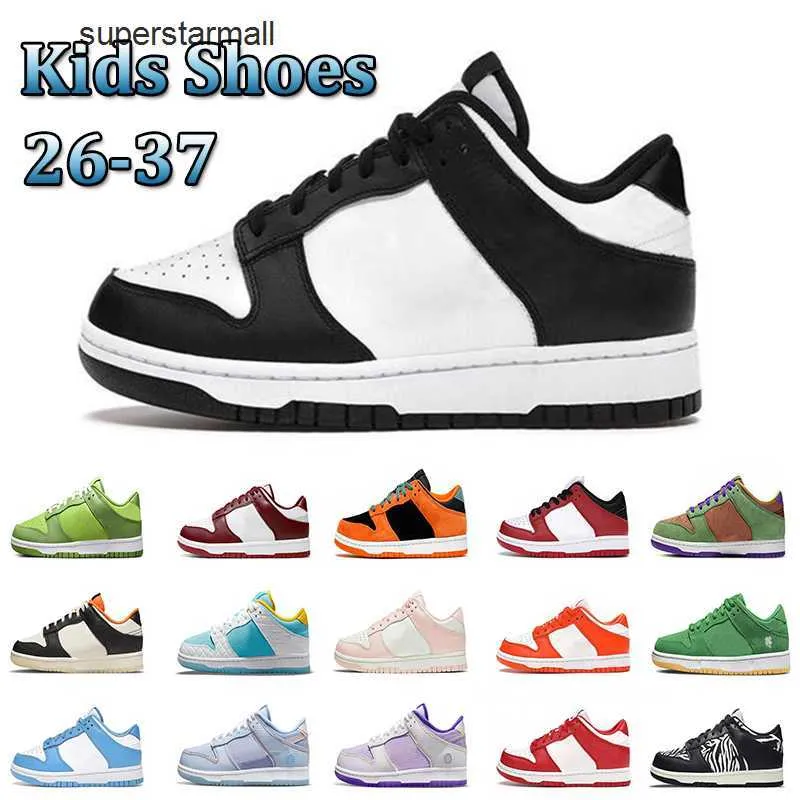 Kid dunks sports shoes Children Preschool PS Athletic Outdoor Baby designer sneaker Trainers Toddler Girl Tod Pour White Black Triple Pink Child shoe Size 26-37.5