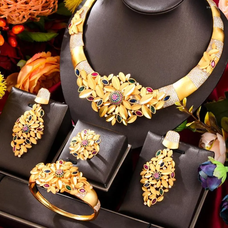 Naszyjnik Zestaw Missvikki Dubai Oryginalny luksusowy pierścionek z bransoletki dla kobiet