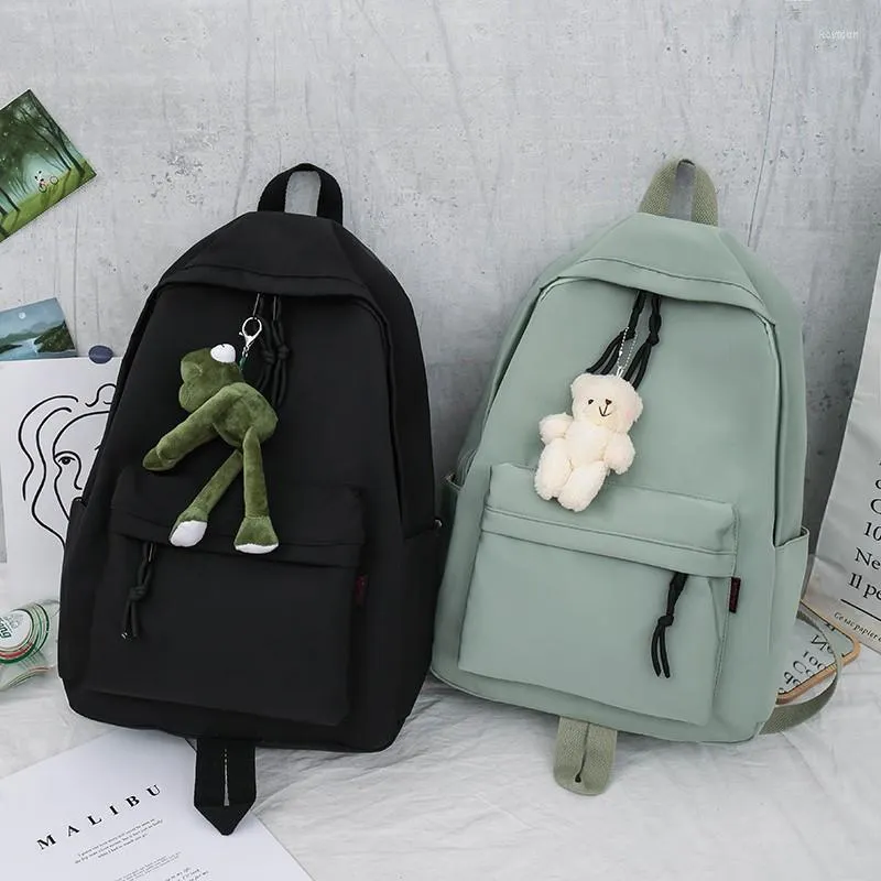 Bolsas escolares bolsa de estilo coreano para meninas adolescentes backpack de estudante universitário de grande capacidade Mulheres Mochila 2023