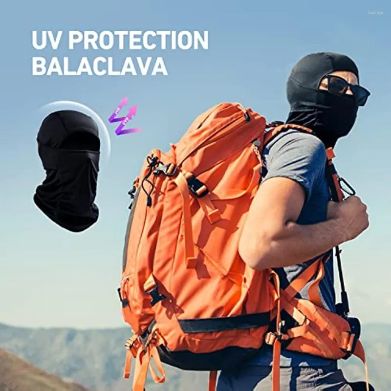 オートバイヘルメットスキーマスクバラクラバフェイスマスク-UV保護男性向け防塵防風カバー