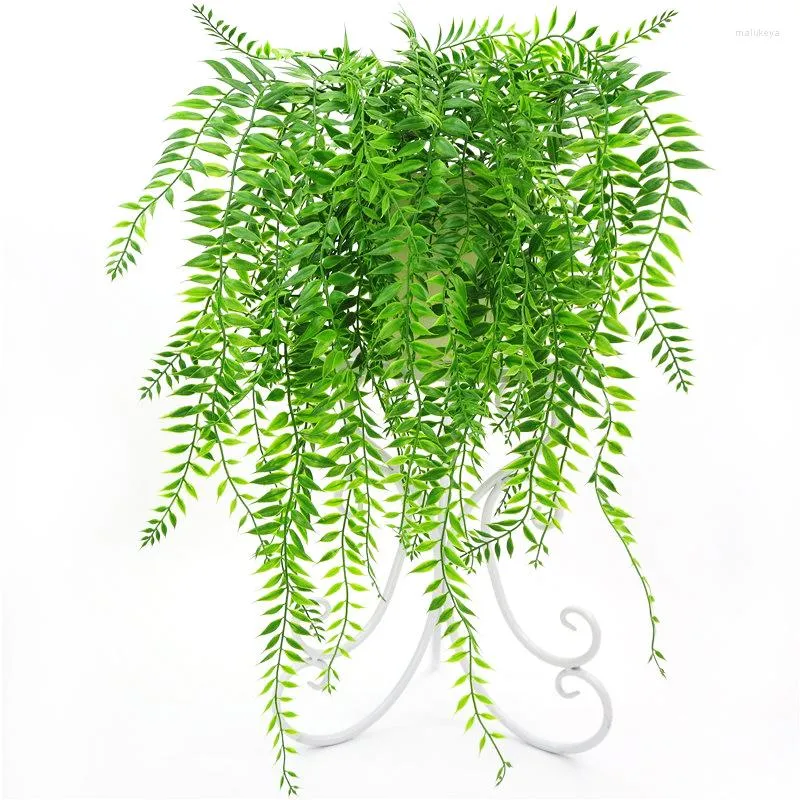 Fiori decorativi 1PC 68cm Erba artificiale Pianta verde Felce Foglie persiane Fiore Appeso a parete Piante Matrimonio a casa Decora Garden Bar