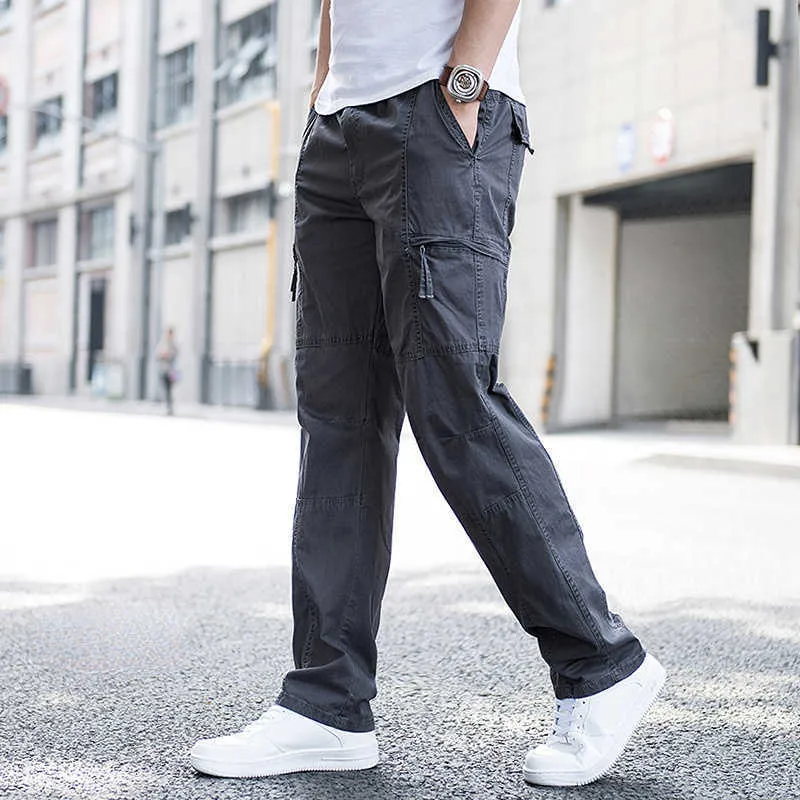 Mens Cargo Trousers With Straight Leg And Wide Overalls Mens Cargo Trousers With Straight Leg And Wide Overalls