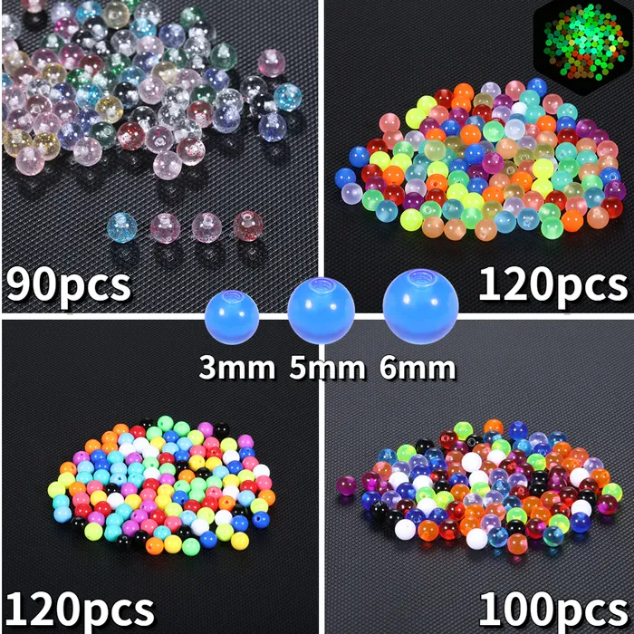 Anéis de nariz pregos 90100120pcs Bola colorida de substituição de acrílico M 5mm de 6mm de língua de barra de barra de barriga de barriga de barriga para a barriga Piercing Jóias corporais 230325