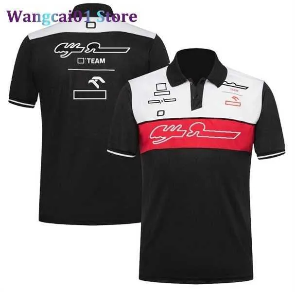 T-shirts pour hommes T-shirt à revers F1 Formula 1 2022 uniforme de polo de l'équipe d'été même personnalisé 0325H23