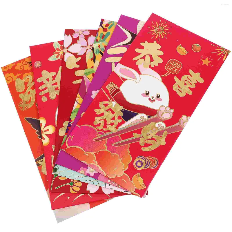 Emballage cadeau Enveloppes rouges Paquets d'argent Enveloppe chinoise Poche de l'année Festival traditionnel du zodiaque du printemps Fortune festive