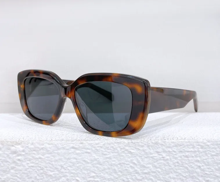 Diseñador de moda 40216 gafas de sol para mujer acetato de alto grado gafas de forma cuadrada verano al aire libre elegante estilo versátil Anti-Ultraviolet vienen con estuche