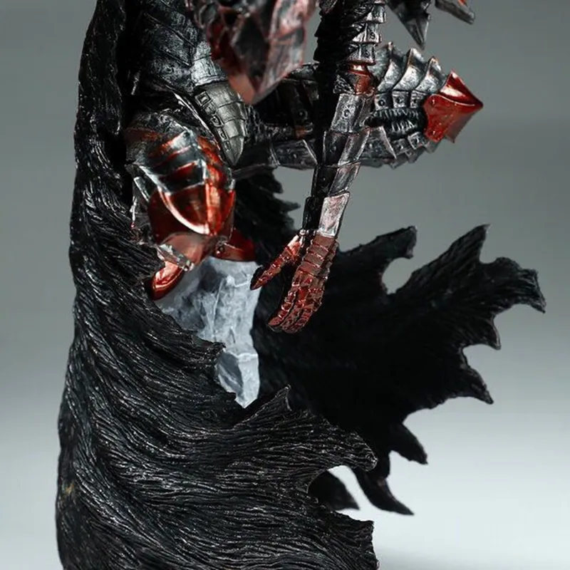 Jiumaocleu Berserk Guts Figura Modello Statua - 25CM Anime Figura Guts Scultura Battaglia Versione danneggiata Handmade Collezionabile Ufficio Desktop Decorazione Fan Regali