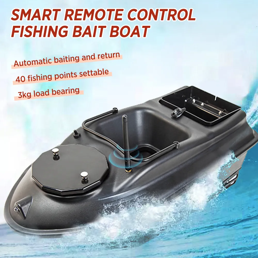 ElectricRC Boats Remote Control Fishing Bait RC Fish Finder Feeder with 3kg Load 500M Range Night Light Smart OneKey Return 230325