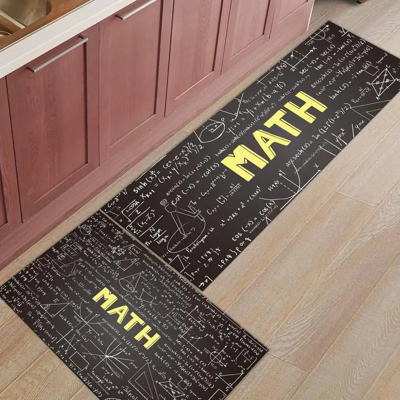 Tappeti Matematica Equazione Lavagna Tappetino da cucina antiscivolo per pavimento Zerbino d'ingresso esterno Soggiorno Tappeti da bagno Tappeti