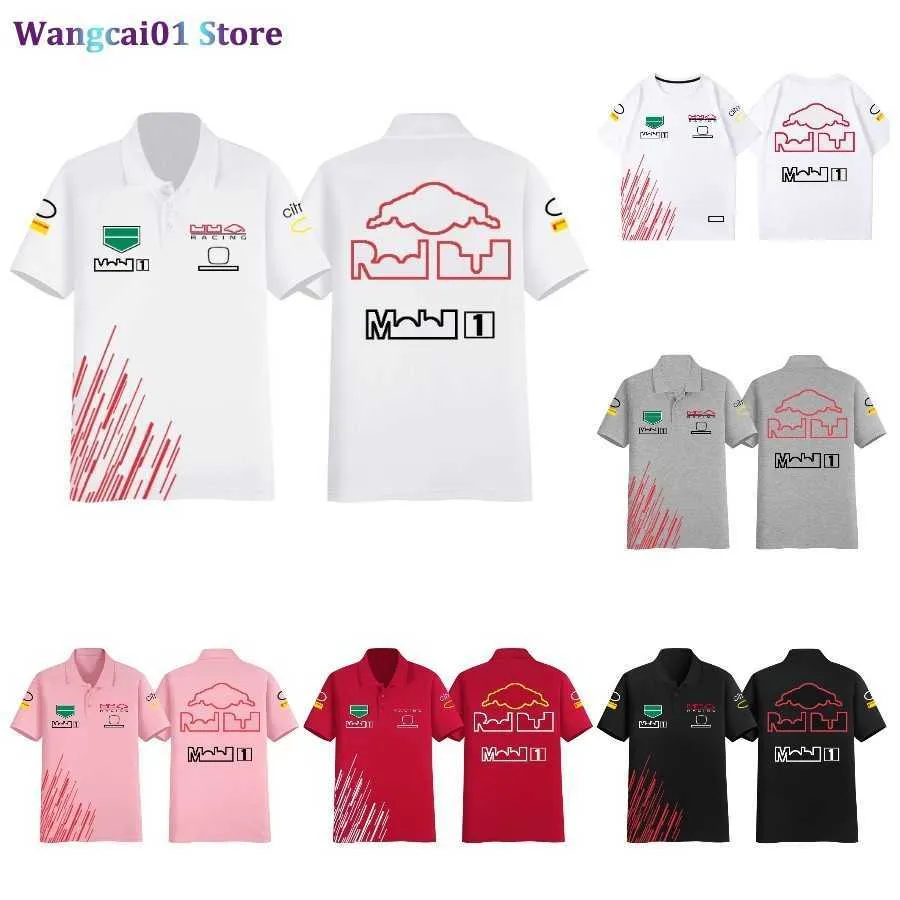 Herrt-shirts 2022 F1 T-shirt Formel 1 Racing Polo Shirt Motorsport Team Uniform Overized T-shirts Fashion Harajuku Herrkvinnor F1 Clothing Jersey 0325H23