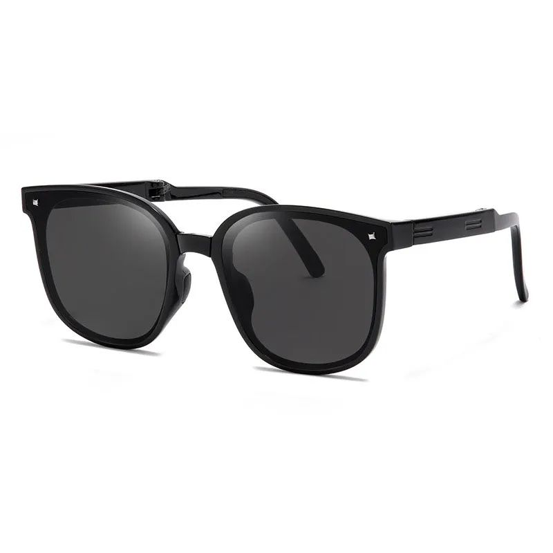Óculos de sol de designer de moda masculino feminino de óculos de sol dobrável polarizado