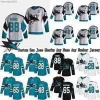 Custom San Jose Sharks jersey 88 Brent Burns 39 Couture 8 Joe Pavelski 65 Erik Karlsson 48 Hertl Hockey Jerseys `s Jerseys