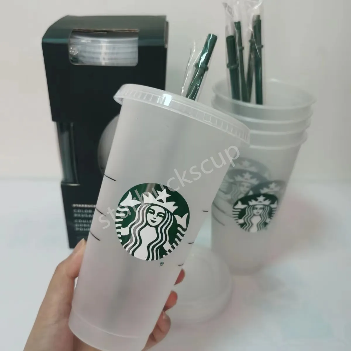 Reusable 24oz/710ml Starbucks Mug Classic Clear Cup... From Plastic_cups,  $8.05 | DHgate.Com