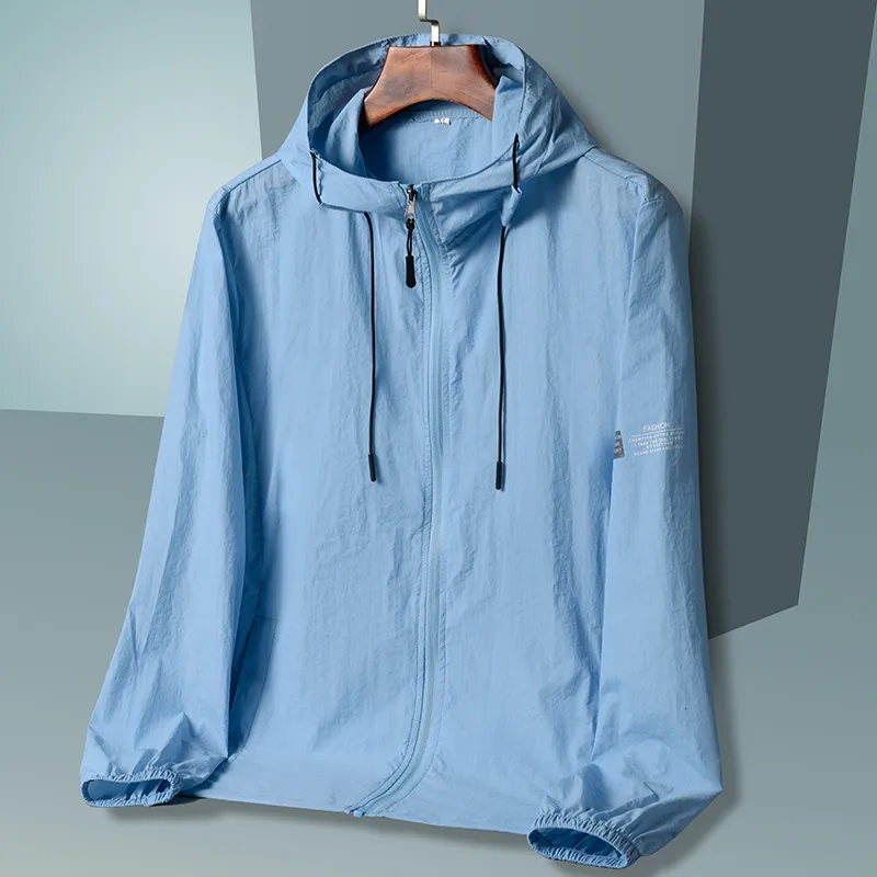 Vestes pour hommes Veste à capuche d'été Hommes Femmes Imperméable Protection solaire Vêtements de pêche Vêtements de chasse Coupe-vent à séchage rapide 230325