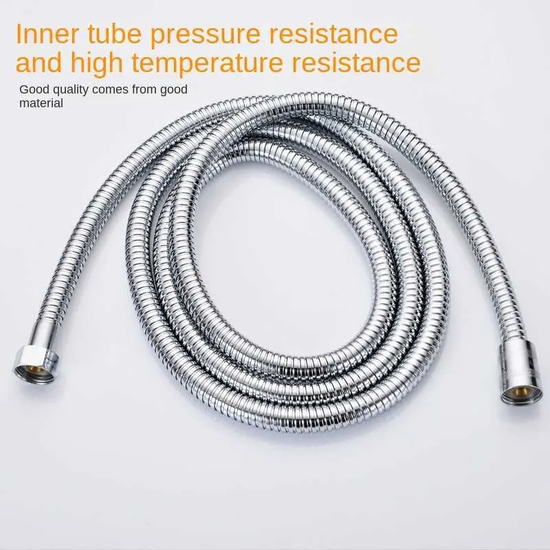 Stainless Steel Flexible head shower hose Extension - Long