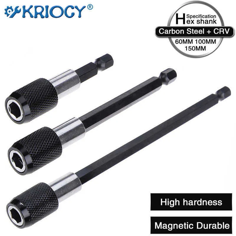 Quick Release Magnetic Bit Holder Set - 1/4 Inch Hex Shank Screwdriver ...