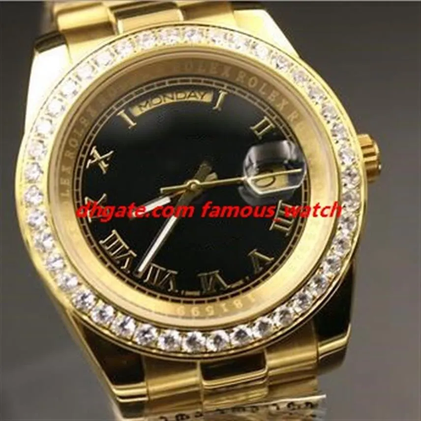 Multi-style Link Men Wristwatch 118348 118388 Diamond Bezel 40mm 18k Gold Steel Bracelet Date Automatic Men Watch 2665