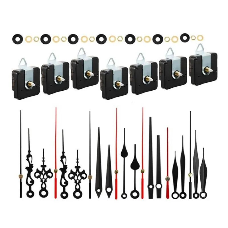 Bekijk Reparatie Kits Tools 7 Sets Quartz Clock Bewegingsmechanisme Stille korte asmechanismen met handwandonderdelen