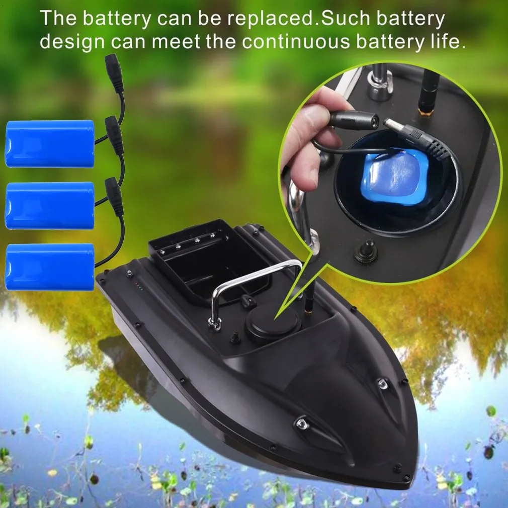 ElectricRC Boats D13 RC Bait with 3 battery Dual Motor Fish Finder Ship Remote Control 500m 15kg Heavy Load Fishing Tool Toys 230325