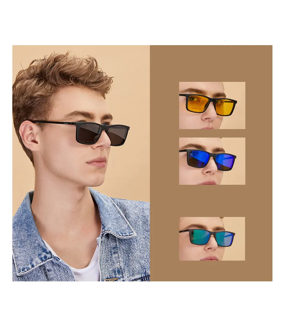 Bauhaus - Aviator Black Frame Sunglasses For Men